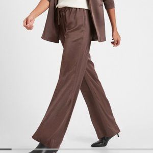 NWT Banana Republic  Satin Wide Leg Drawstring Pants Size XS